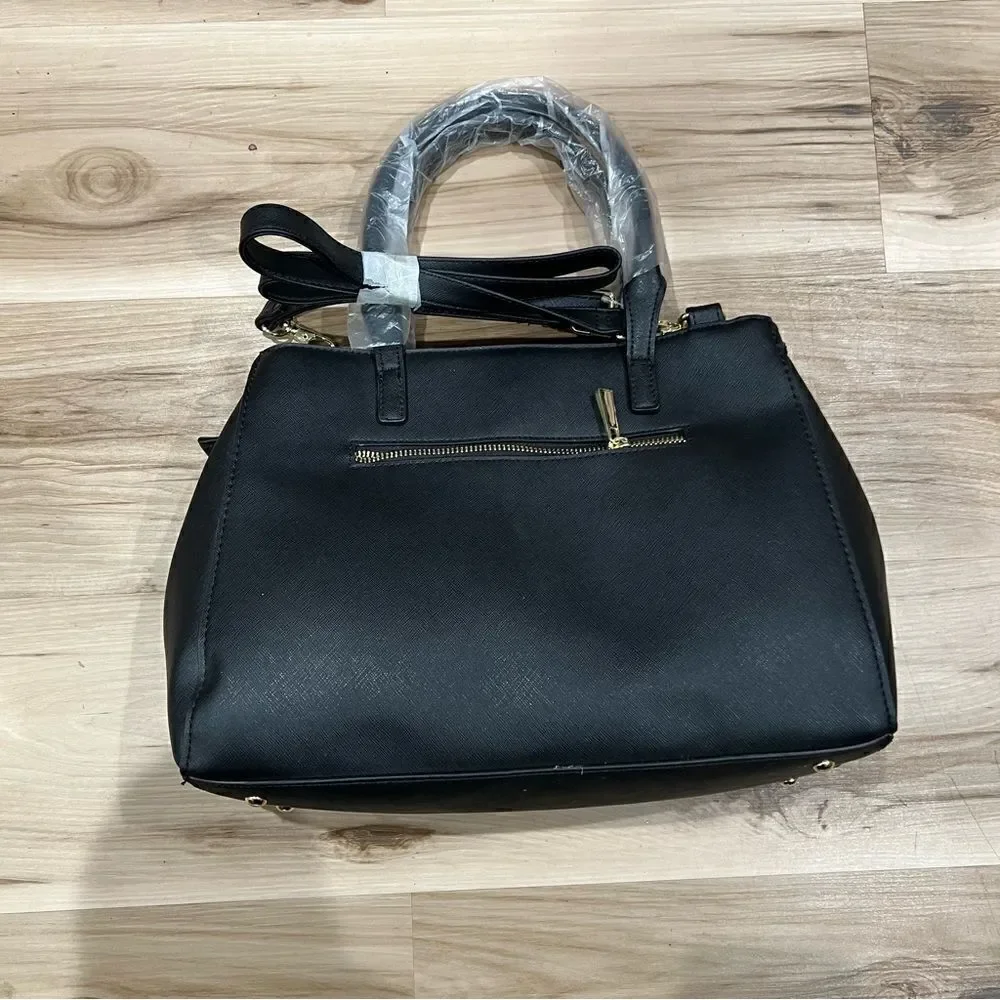 NEW Kenneth Cole Reaction Harriet Satchel Black